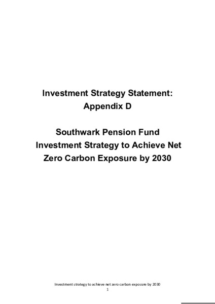 Investment Strategy