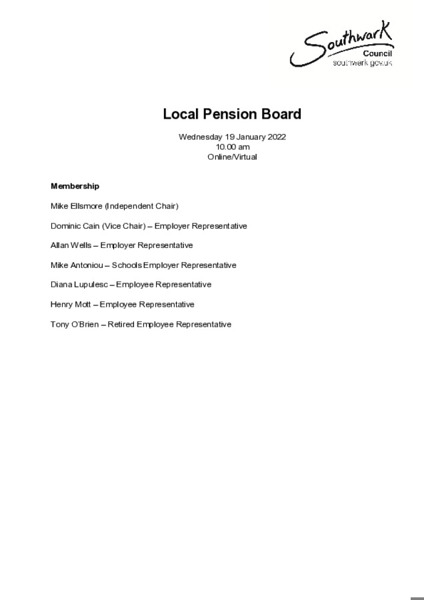 LBP Meeting Papers – 19 January 2022 (pack 1)