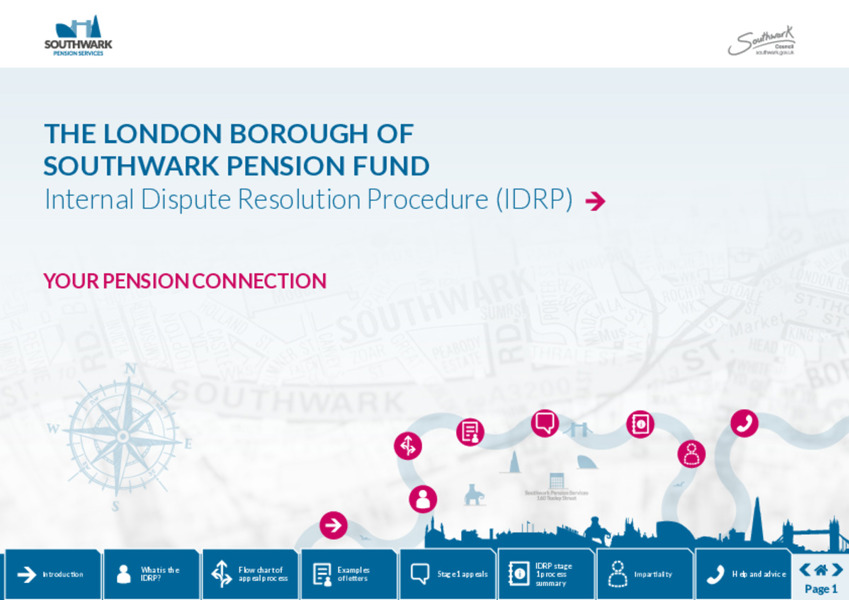 Internal Dispute Resolution Procedure (IDRP) training factsheet